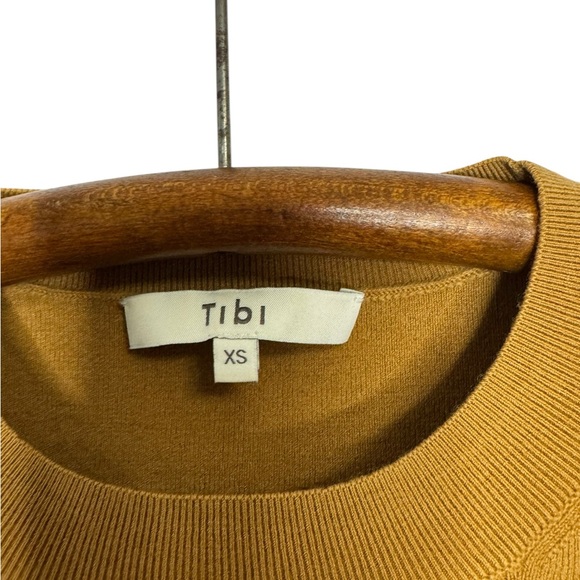 Tibi Wool blend crewneck ribbed long sleeve Sweatshirt size XS - Picture 3 of 5